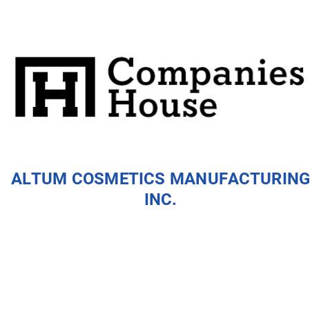 ALTUM COSMETICS MANUFACTURING INC. | Companies House Registry Search