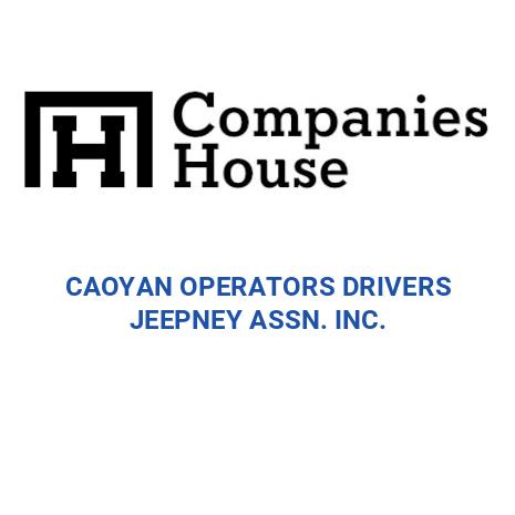 CAOYAN OPERATORS DRIVERS JEEPNEY ASSN. INC. | Companies House Registry ...