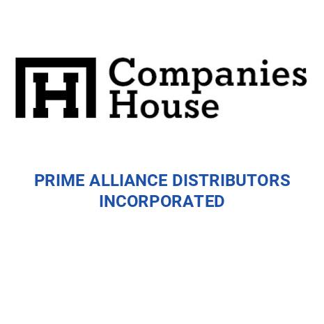 PRIME ALLIANCE DISTRIBUTORS INCORPORATED | Companies House Registry Search