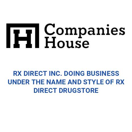 RX DIRECT INC. DOING BUSINESS UNDER THE NAME AND STYLE OF RX DIRECT ...