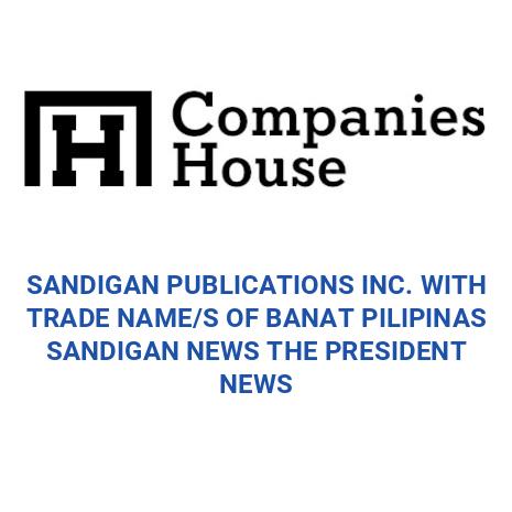 Sandigan SANDIGAN PUBLICATIONS INC. WITH TRADE NAME/S OF BANAT PILIPINAS ...