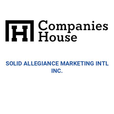SOLID ALLEGIANCE MARKETING INT'L INC. | Companies House Registry Search